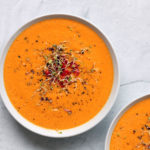 Easy Roasted Red Pepper Soup by Active Vegetarian