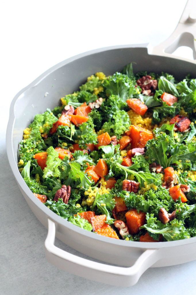 Warm Kale Salad Recipe by Active Vegetarian