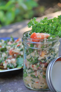 This tabbouleh salad is a healthy snack before your morning workout