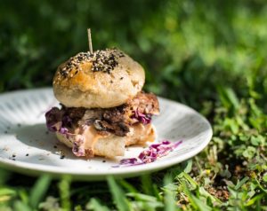 black bean burger