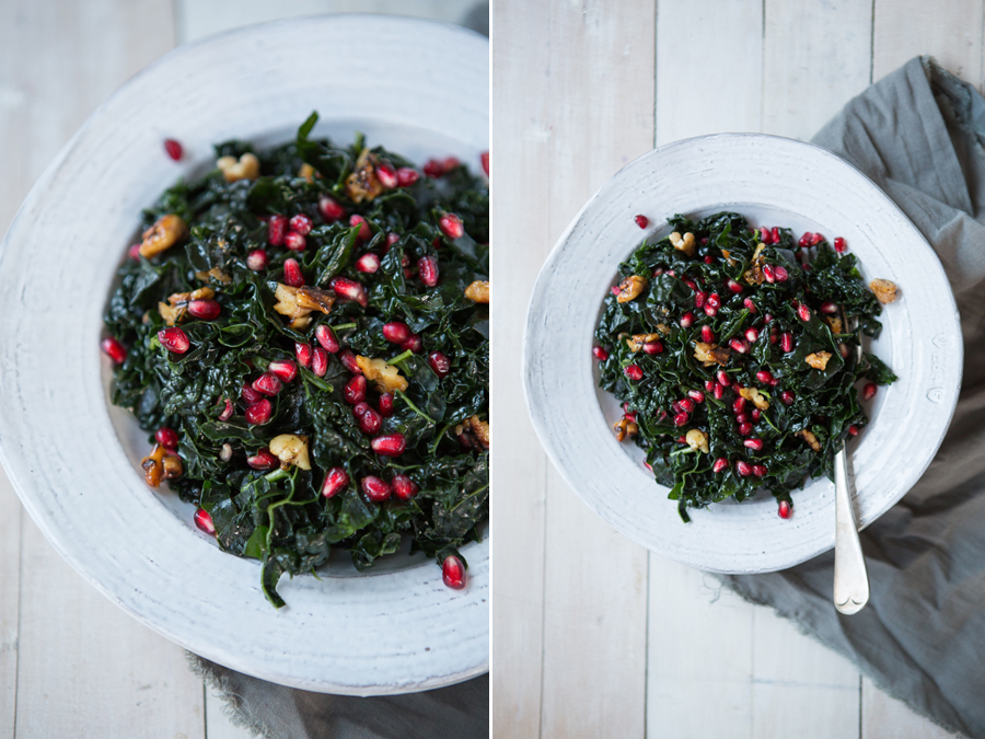 Pomegranate-Walnut-Kale-Salad