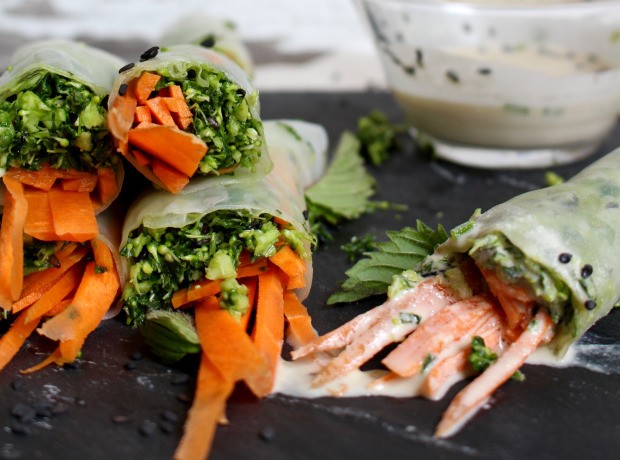 tabouleh spring rolls