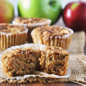 apple crumble muffins