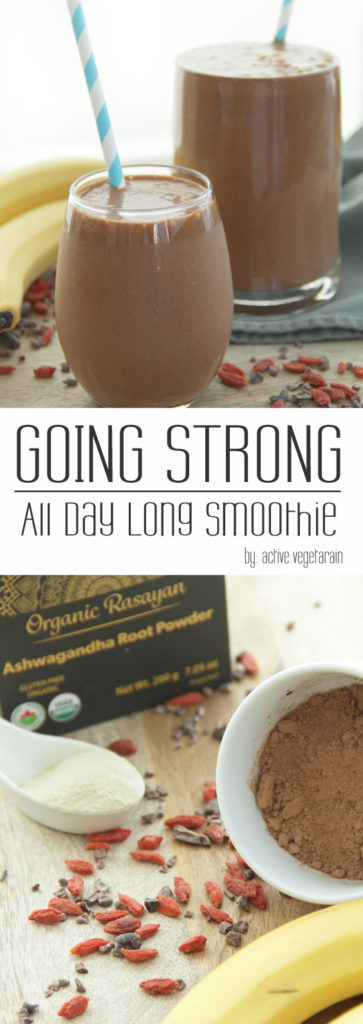 Powerful Ashwagandha smoothie that increases stamina, reduces stress and fatigue and balances hormones
