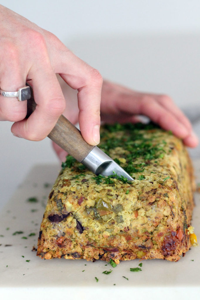 Vegan Lentil Quinoa Loaf by active vegetarian