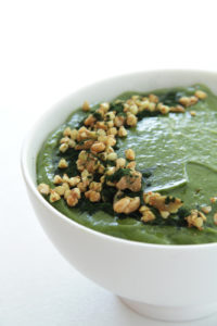 Hulk smoothie bowl is a great high protein vegan meal
