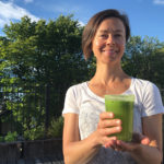 We used a great combination of veggies and fruit to make delicious, iron rich green juices at home.
