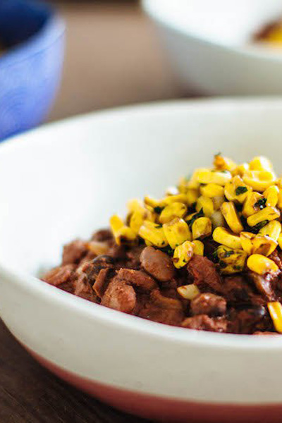 This is a vegan chilli bowl made by ACTIVE VEGETARIAN