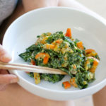 This is a kale salad made by Active Vegetarian