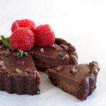 Chocolate caramel tart recipe made by Active Vegetarian