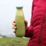 This is Zuzana enjoying her Arugula hempseed protein shake