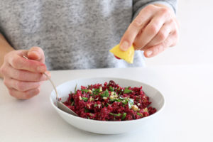 Fermented Beet and Quinoa Salad Bowl