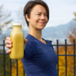 This is Zuzana enjoying her pumpkin muscle mylk