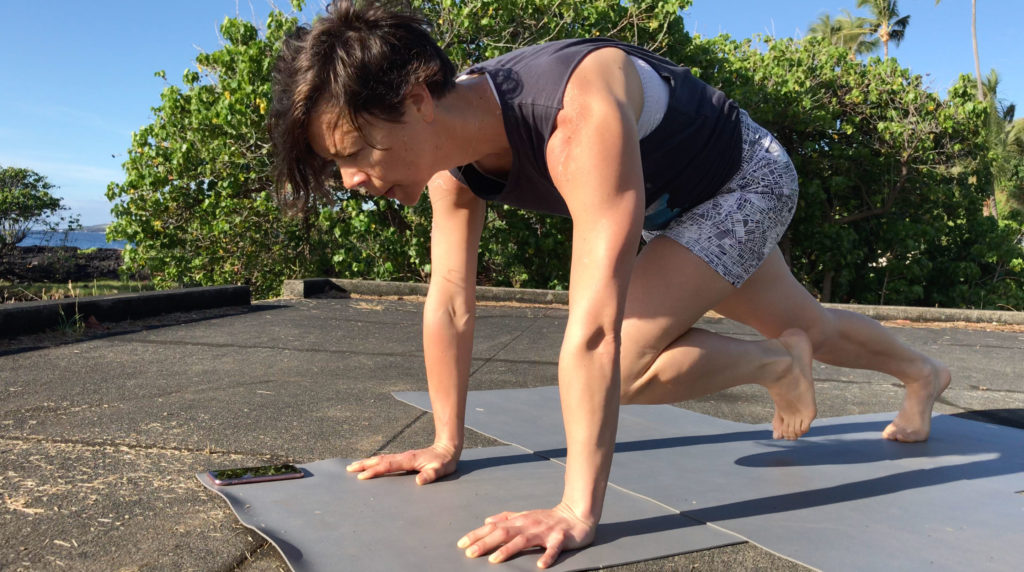 This is Zuzana practicing interval training