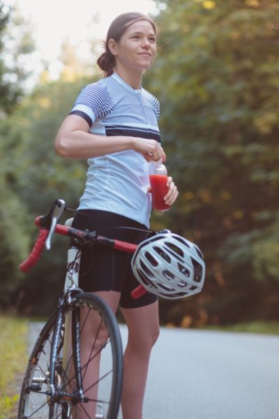This is Nikki biking