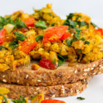 A simple lunch Smoky tempeh scramble recipe for vegetarian
