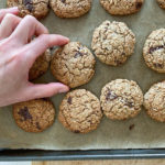 This is oatmeal chocolate chip cookies recipe made by Active Vegetarian