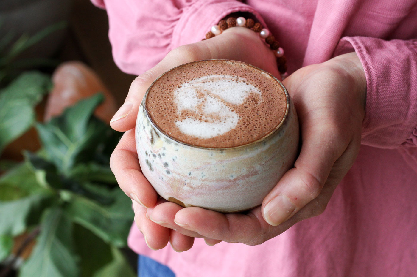 medicinal mushroom hot chocolate for Immune Support by Active Vegetarian