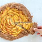 Peaches and Cream Vegan Galette  by active vegetarian