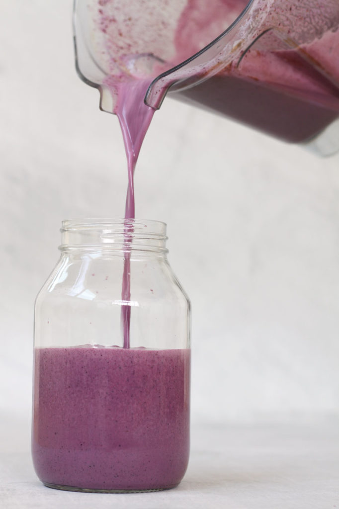 wild blueberry almond milk
