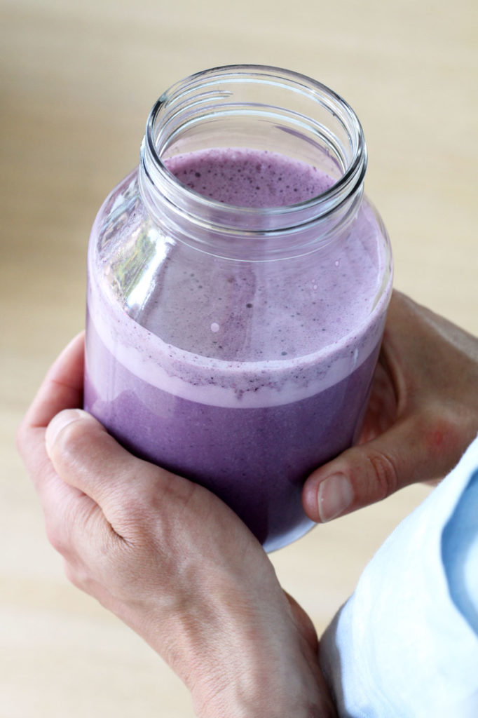 Wild Blueberry Almond Milk by active vegetarian