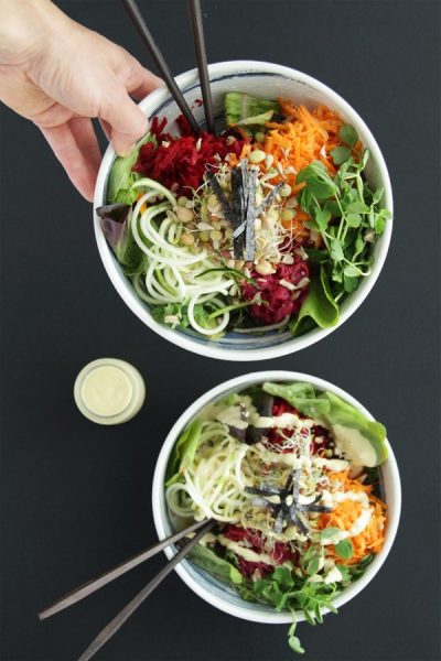 10 Minute Buddha Bowl With Creamy Cashew Sauce