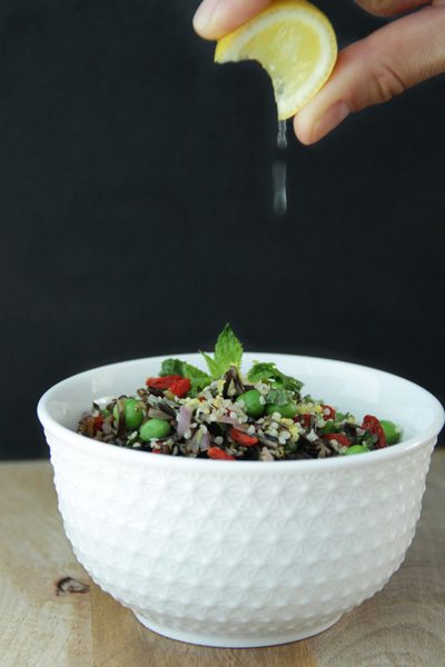 Goji-Berry-Wild-Rice-by-Active-Vegetarian-vegan-vegetarian-lemon