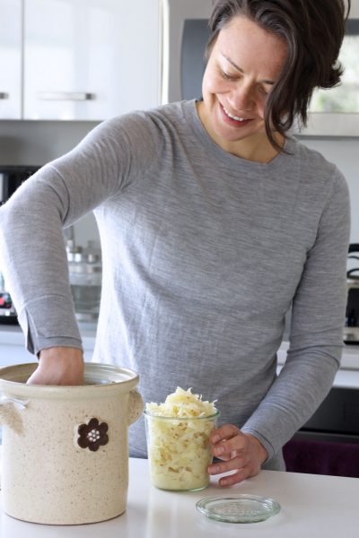 Home made European Sauerkraut with Caraway recipe made by Active Vegetarian